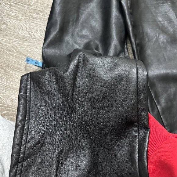 Aritizia The Melina Pant FLAWED High Rise Faux Leather Straight Leg 12 - Picture 11 of 11